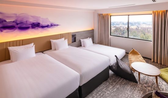 家庭高级,2张单人床和1张大号床,海洋/海景